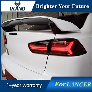 

Vland LED Audi Style Tail Lights Lamps For Mitsubishi Lancer Tail Light Ex 2008-2017 Smoke and Red Rear Lamp Signal light