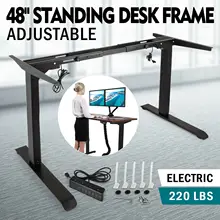 O bonde levanta-se o quadro da mesa com a base ereta ajustável da altura dupla do motor