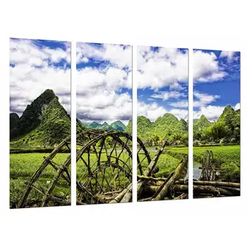 

Mill Vintage on the Natulareza Stream,, photo print on wood, modern picture decorative 26714