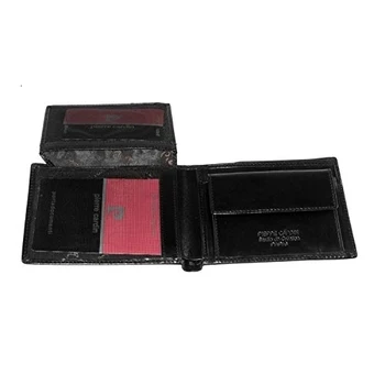 

Portafoglio uomo PIERRE CARDIN nero in vera pelle con portamonete e patta A4594