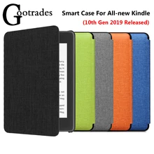 Ультратонкий смарт-чехол, кожаный чехол с текстурой ткани, защитный чехол для Amazon, Kindle 10th поколения