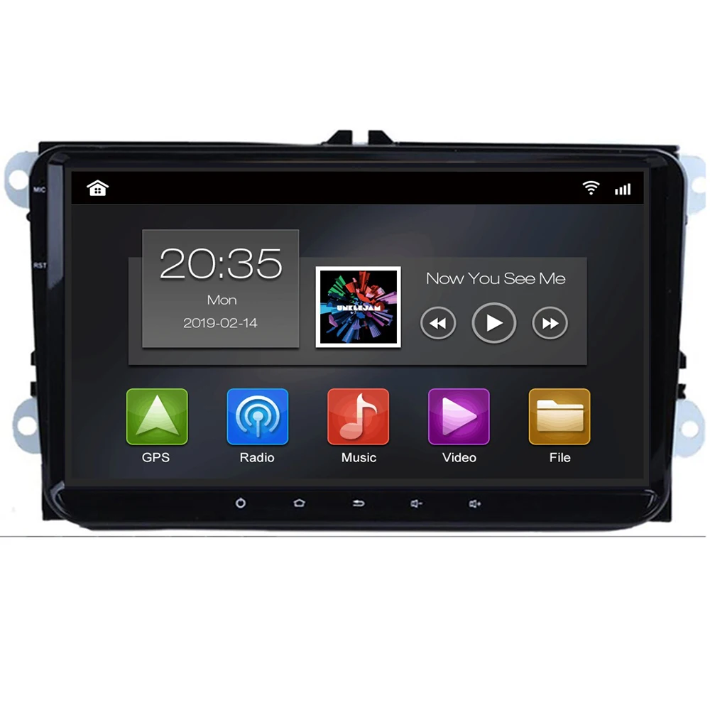 2 Din Android10 Car Multimedia GPS Navigation For Amarok Volksagen VW Passat B6 golf 56 Skoda Octavia Superb Seat Leon radio | Автомобили