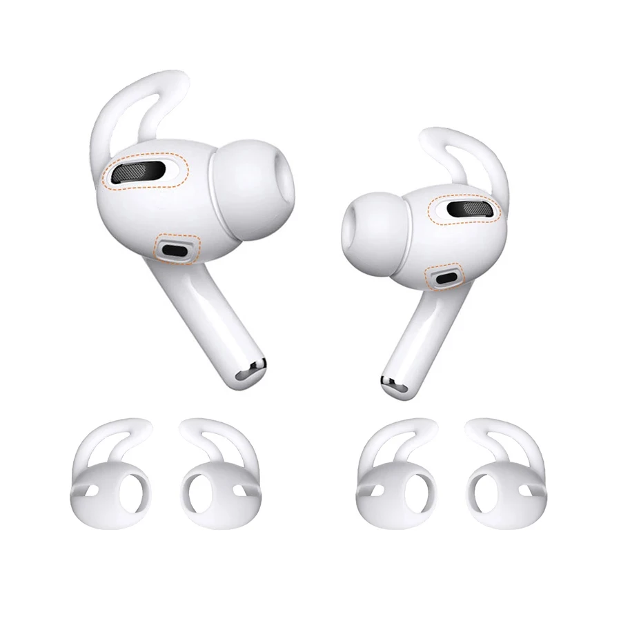 1 пара силиконовых чехол для наушников Airpods Pro противоскользящие мягкие наушники 3