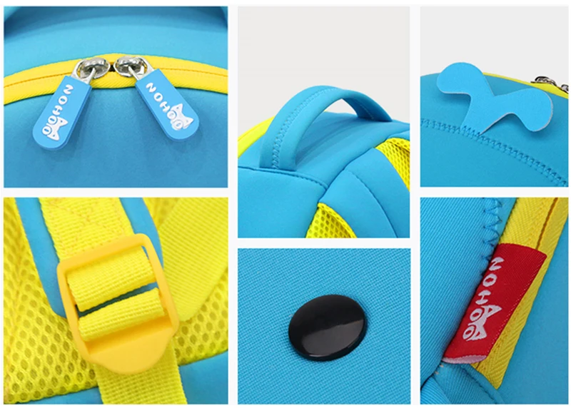 NOHOO 3D рюкзак школьный высокого качества малыш рюкзак 2-7 лет2019 новое водонепроницаемый путешествие детский рюкзак