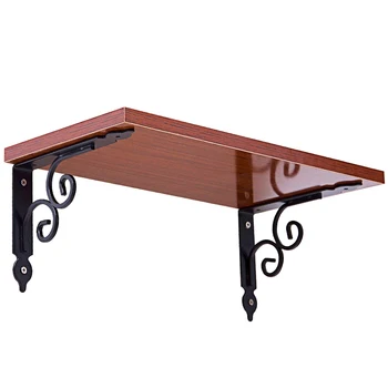 

2pcs Stainless Steel Shelf Metal Bearing Decorative Wall Mounted Table Support Brackets For The Family DIY Home Table Bench