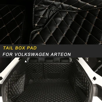 

Car Styling Trunk Leather Mat Pad Tray Carpet Cushion Cargo Liner Interior Accessories For VW Volkswagen Arteon 2019