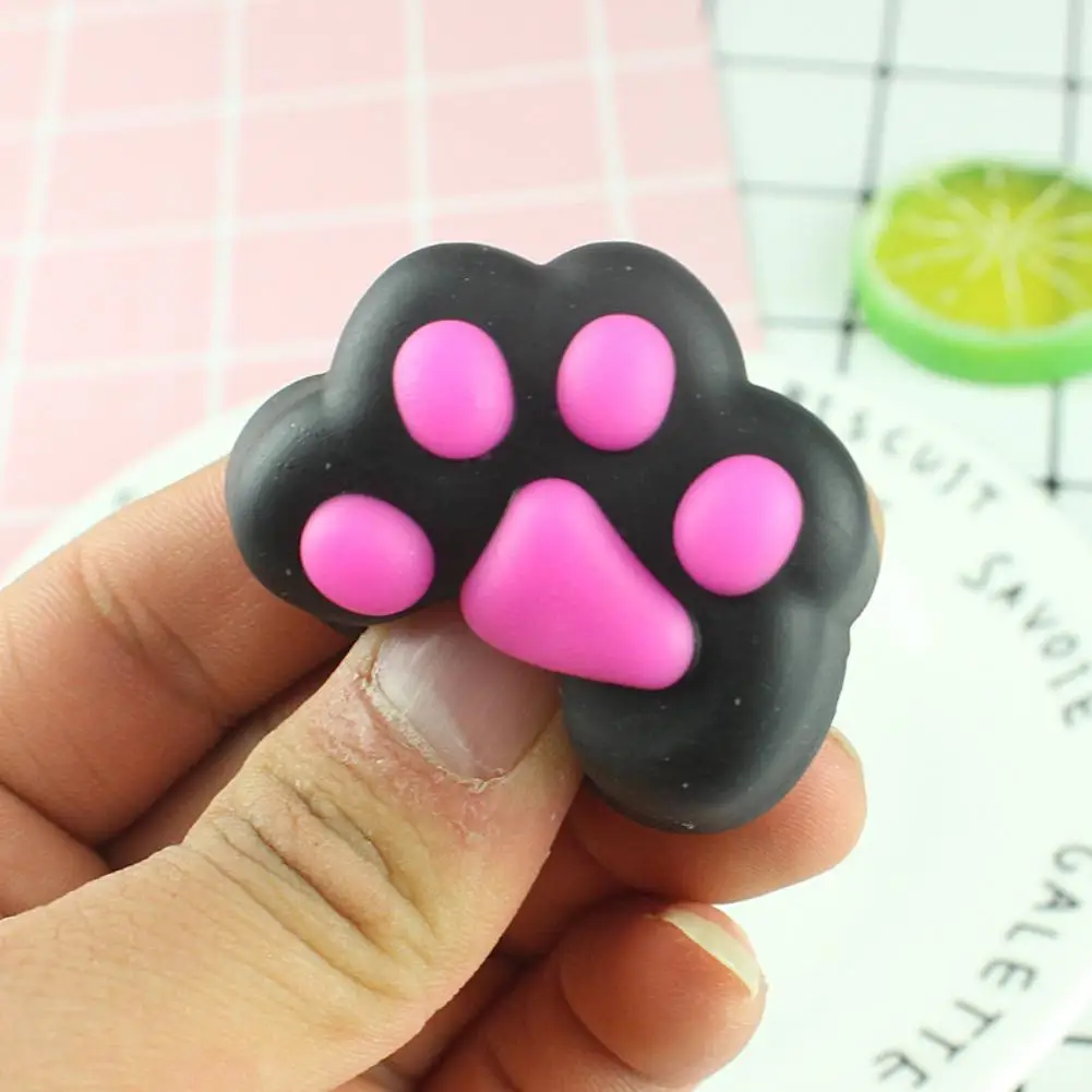 Милый Кот лапа сжимает Исцеление забавные дети Kawaii Игрушка снятие стресса Декор животных Noverty игрушки стоп стресс|Игрушки-эспандеры| | АлиЭкспресс