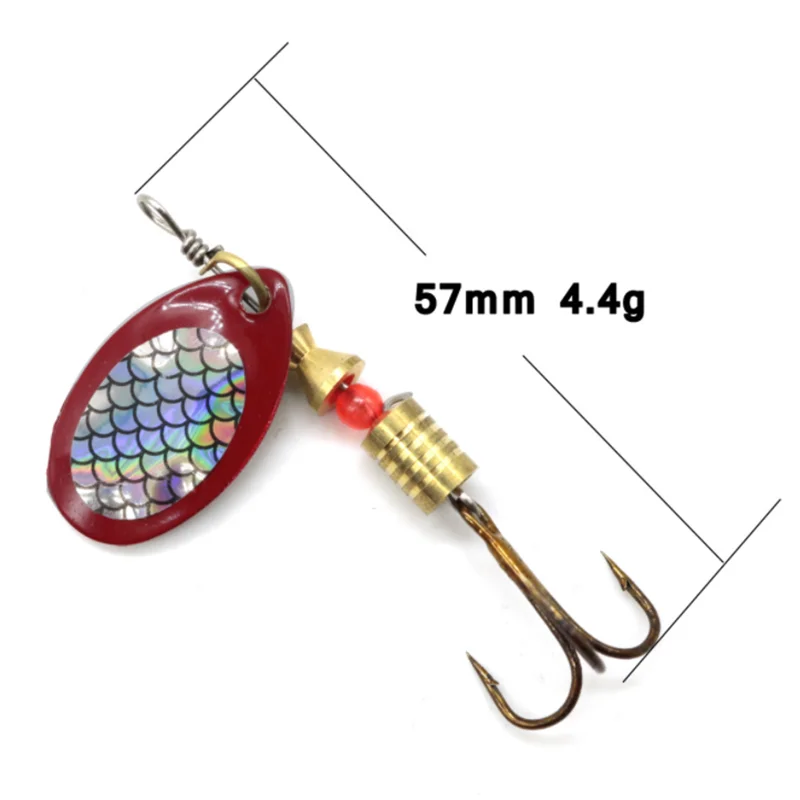 CASTFUN 10pcs/lot Fishing Spoon Lures Spinner Bait With Hook Tackle 3g-7g Fishing Wobbler Metal Baits artificial free box