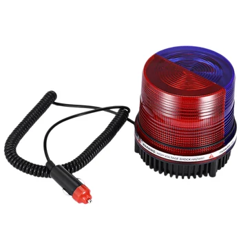 

Waterproof Blue&Red Color Flashing Light 12-24V Alarm Led Strobe Car Bus Warning Signal Flashlight Lamp