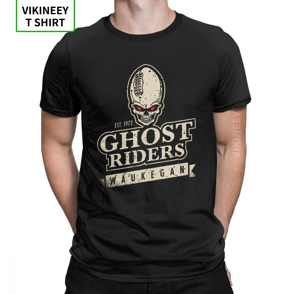 

Ghost Riders Waukegan Funny T Shirt Men Short Sleeve Tops Graphic Tees 100% Cotton Crewneck T-Shirt 2020 New Male Camiseta