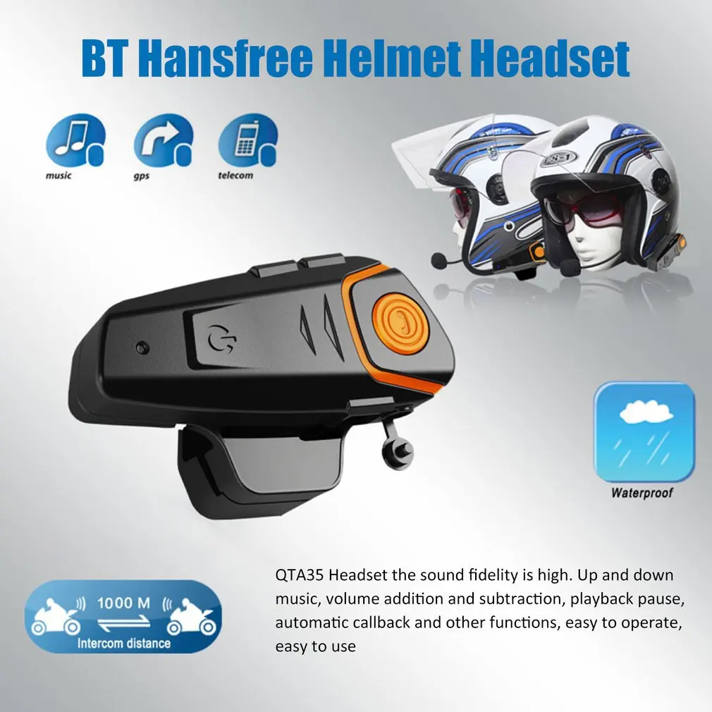 Handschrift Toegepast zonsopkomst Bluetooth Motorcycle Helmet Headset Intercom Communication Headphone  Universal Wireless Interphone To 2 Or 3 Riders - Helmet Headset - AliExpress