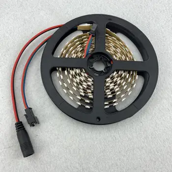 

SK6812RGBW(6500K) led addressable strip;100leds/m;8mm wide PCB;DC5V;2m a roll;non-waterproof;white PCB