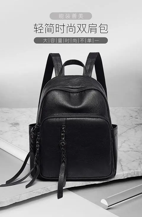 

New simple and fashionable backpack for girls school casual zipper student backpack shoulder bag for girls high quality backpack