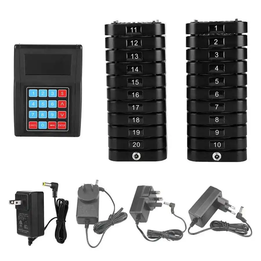 Wireless Calling Pagers System SU-669-S Waiter Pager Call Customer Paging Queue System Meal Extractor Queuing Receivers for cafe
