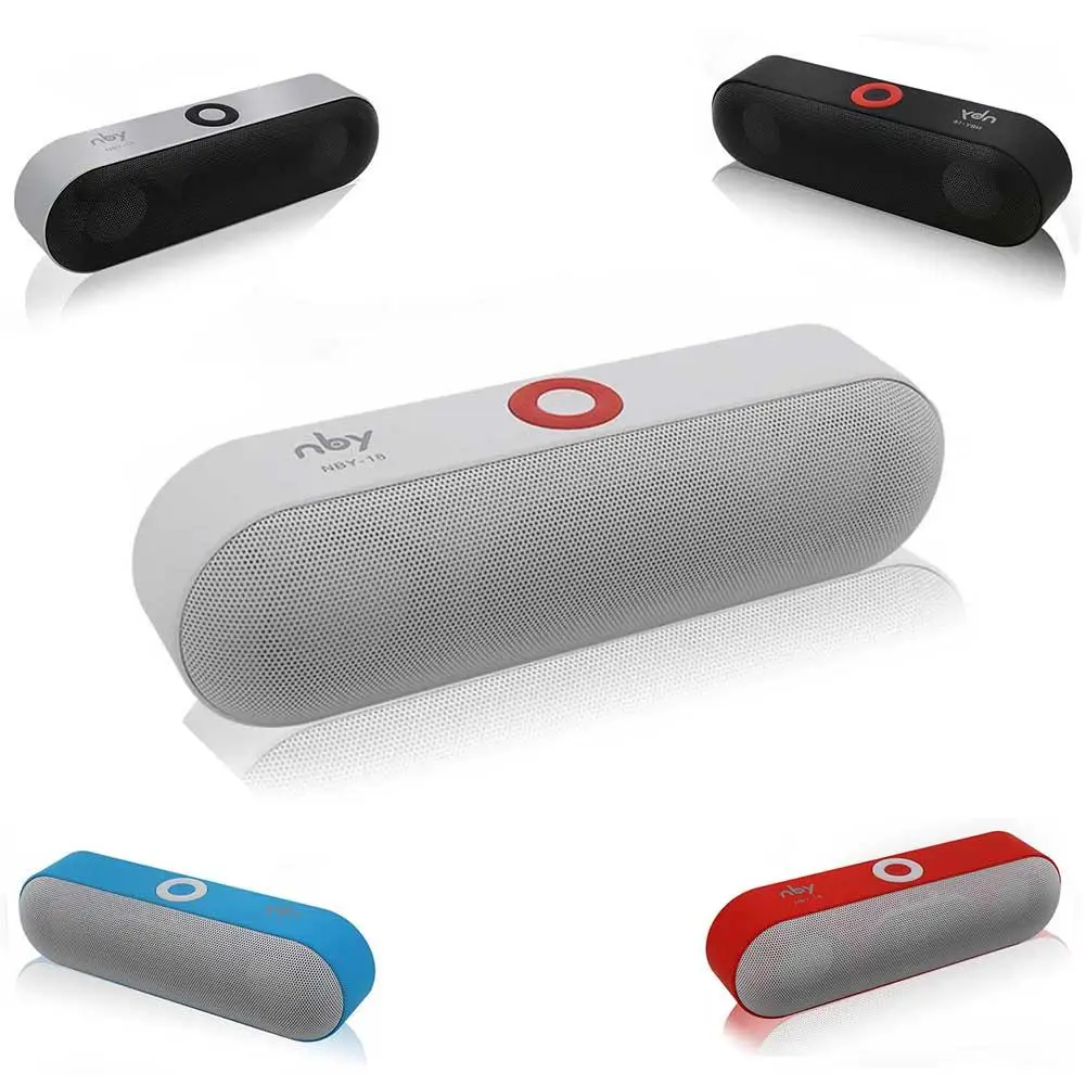 NBY-18 Bluetooth Audio Music Player Wireless Stereo Speaker Portable Mini Sports Speaker Subwoofer With Boombox For Home Outdoor
