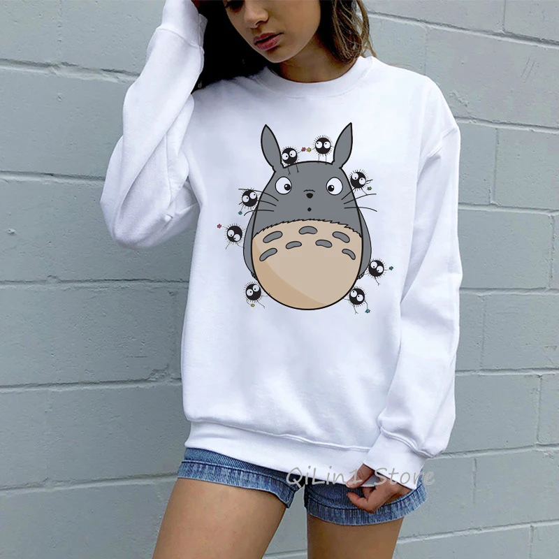 Толстовка Totoro Spirit out для мужчин и женщин Studio Ghibli Хаяо Миядзаки японского аниме Толстовка Осенняя зимняя одежда kawaii джемпер