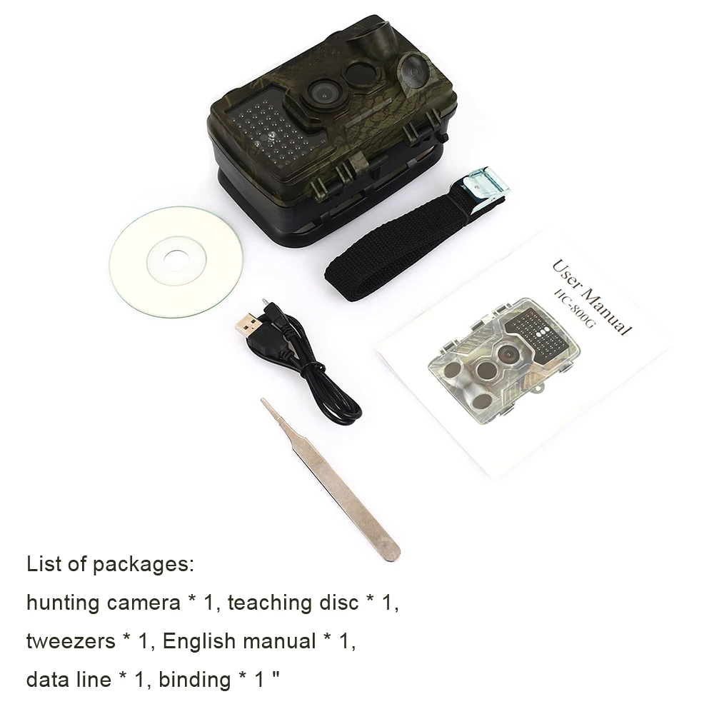 Wildlife Hunting Camera Trail Camera 3G 1080p HD 16MP IP65 Security Portable Cam Animal 20M WCDMA