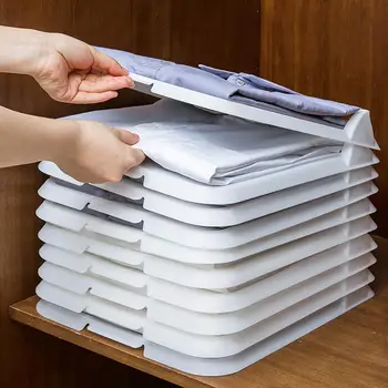 

5 Layers Lazy Stacking Board Household T-shirt Clothes Pants Artifact Wardrobe Clothing Sort Out Storage Partition Rack