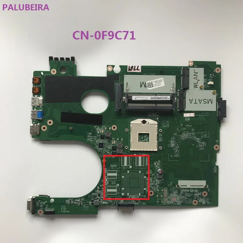 PALUBEIRA для DELL Inspion 5720 7720 Материнская плата для ноутбука CN-0F9C71 DA0R09MB6H1 протестированная