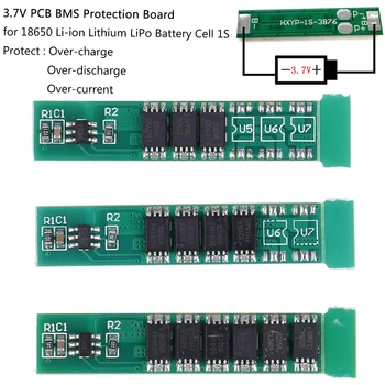 

1PC 6-12A 3.7V PCB BMS Protection Board for 18650 Li-ion Lithium LiPo Battery Cell