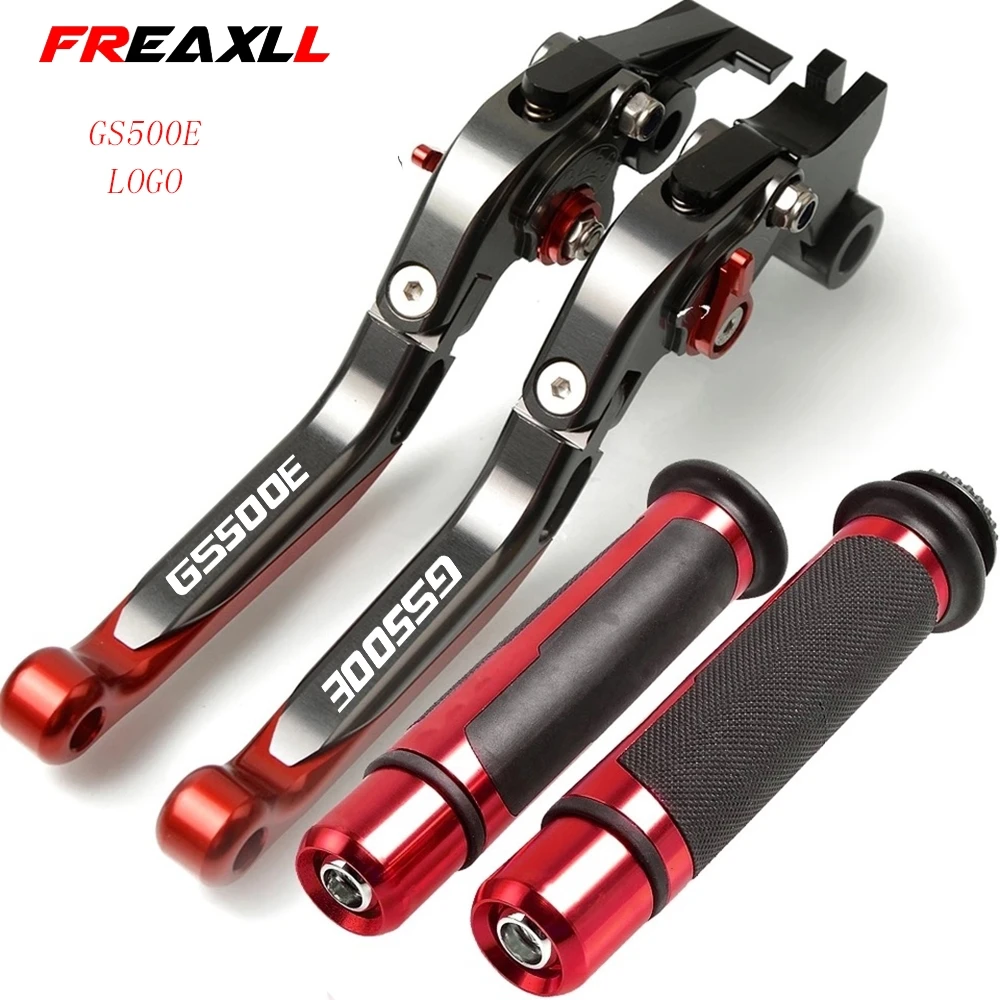 

Motorcycle Adjustable Folding Brake Clutch Levers Handlebar Hand Grips Set For Suzuki GS500 GS500E GS500F GS 500 1994-1998 1995