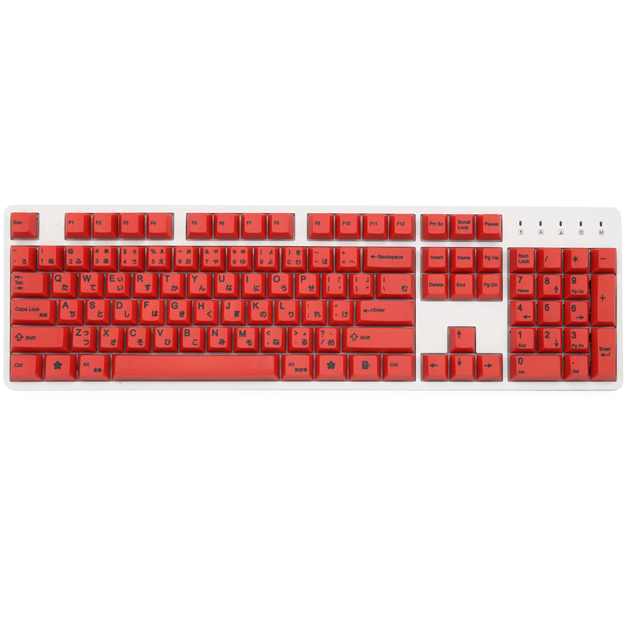 Red 139 Japanese root Japan black font language Cherry profile Dye Sub Keycap PBT for gh60 xd60 xd84 cospad tada68 87 104