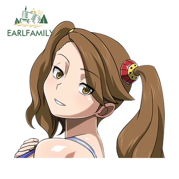 

EARLFAMILY 13cm x 11.9cm for Gundam Fighters Try Sazaki Kaoruko Car Sticker Cartoon Scratch-proof RV Decal Anime Vinyl Car Wrap