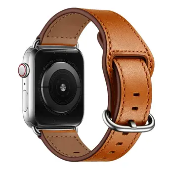 

Leather strap For Apple watch band 44mm 40mm iWatch band 42mm 38mm Genuine Leather watch band bracelet Apple watch 5 4 3 2 1