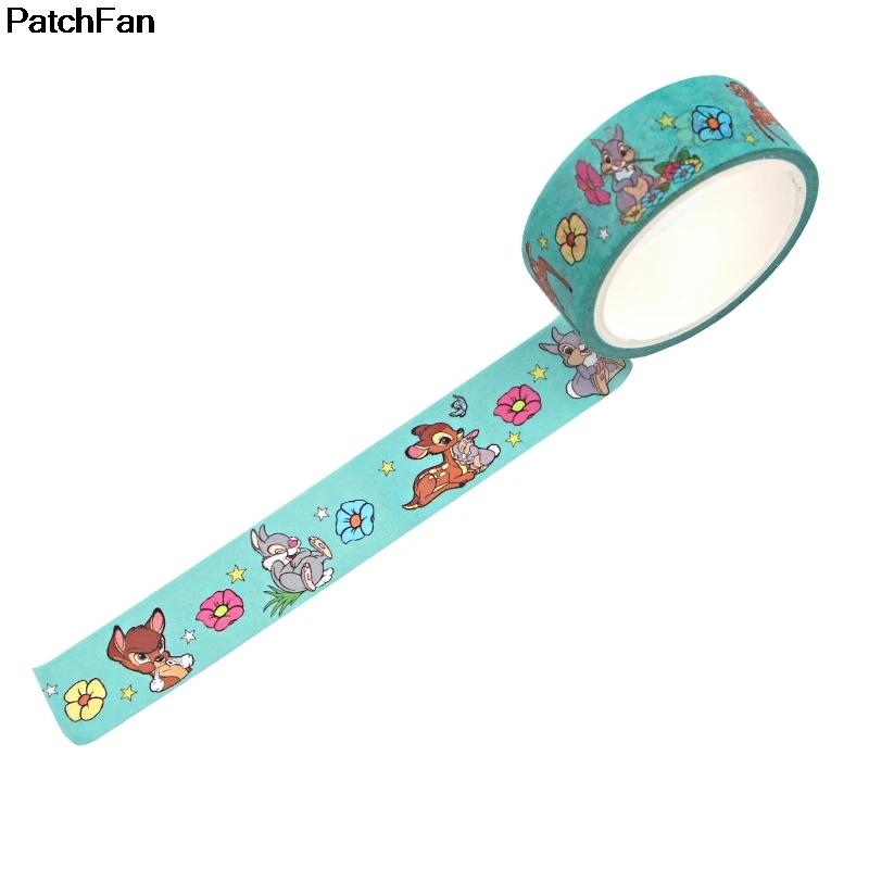 20 шт./лот Patchfan олень забавные DIY Скрапбукинг липкий клей Васи бумага маскирующая лента печатные узоры наклейки A2596