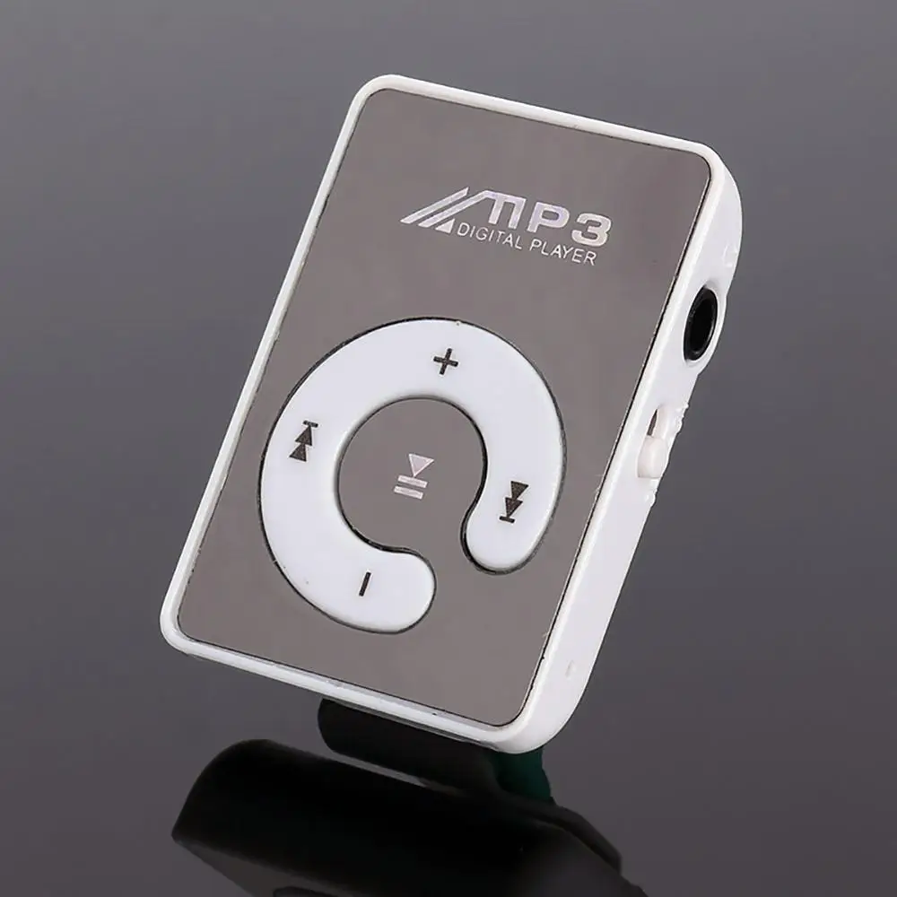 

Hot Mirror Clip USB Digital Mp3 Music Player Support Up 8GB SD TF Card USB