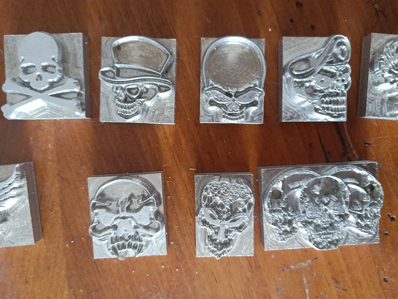 14 формочек в стиле черепа ручной работы уникальный дизайн штамповка ремесло кожа