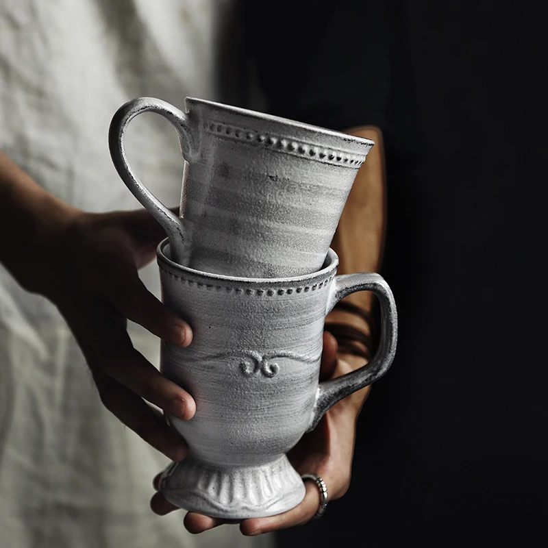 

ANTOWALL classical ceramic mug 420ml royal procelain cup water milk coffee mug
