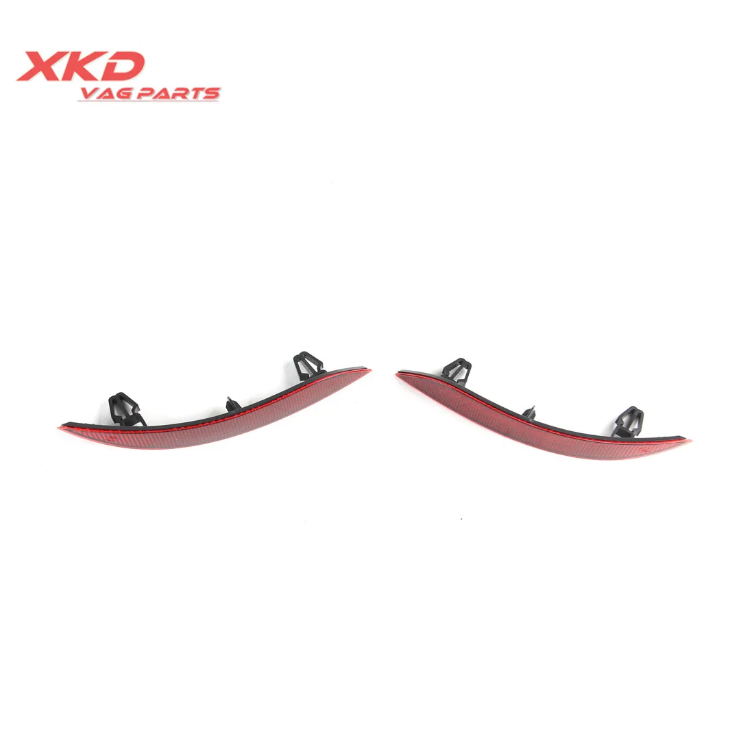 2Pcs ABS Rear Bumper Reflector Bar Lights Red Fit For 2 door Audi A3 Hatchback 8V0945105A 8V0945106A