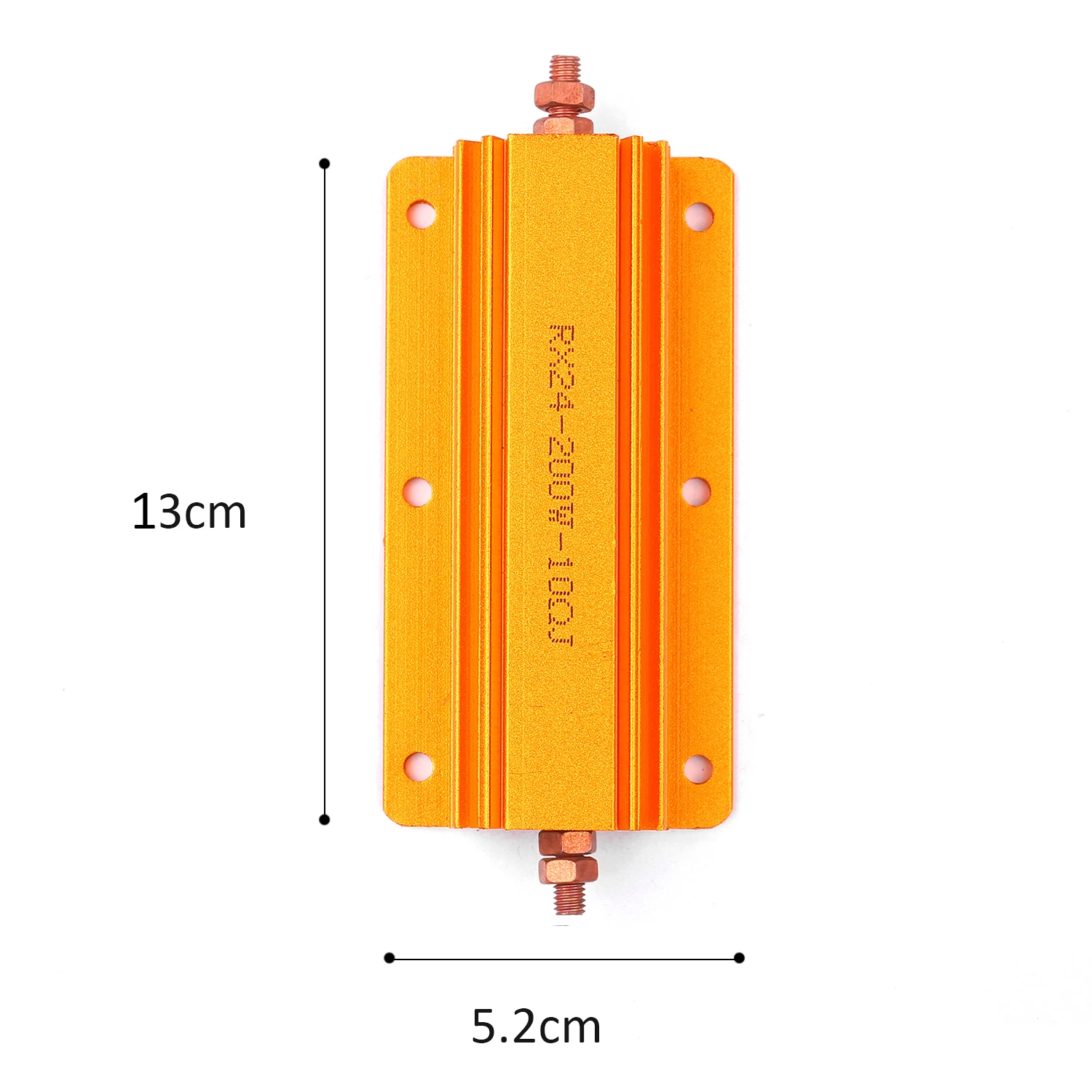 RX24 200 Вт 1ohm/2ohm/4ohm/8ohm/10ohm алюминиевый корпус сопротивление металлическая проволочная обмотка проволока обмотка резистор манекен дорога