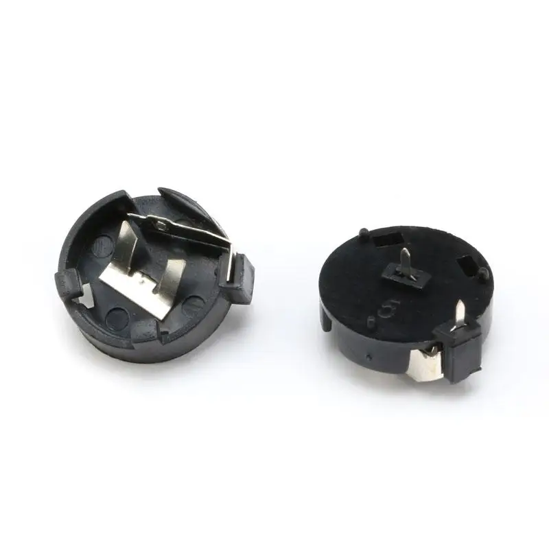 10PCS CR1220 round Button Coin Cell Battery Socket Holder Case Cover 3V battery Storage Box (2)