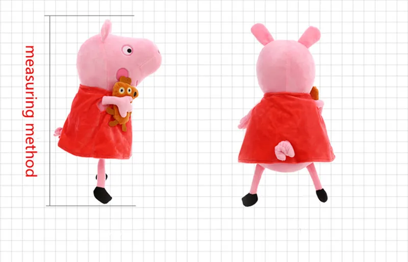 30 см оригинальная Свинка Пеппа Семья Джордж папа мама Pelucia Мягкая кукла плюшевые игрушки для детей рождественские подарки