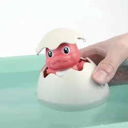 Jouet de bain oeuf de dinosaure d'été mignon, arroseur de jet d'eau, salle de bain, jouets d'eau de bain de plage, cadeaux pour bébé, jouet en caoutchouc Bb50 