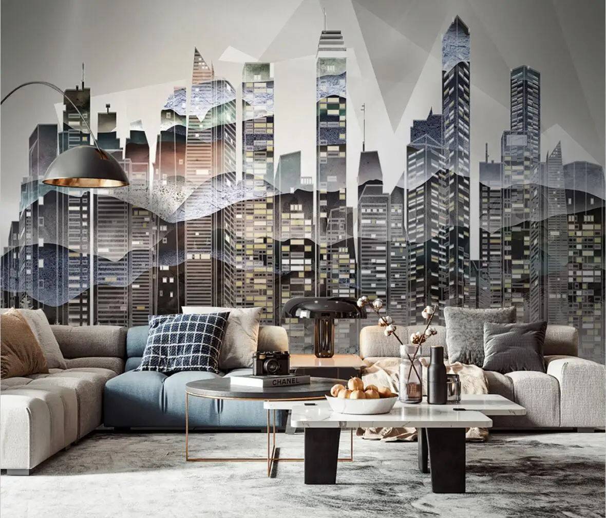 

beibehang custom city building Mural wallpapers for living room decoration Bedroom Photo Wallpaper home decor 3D wall stickers