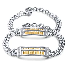 Фирменный мужской браслет, европейский и американский панк браслет, титановая сталь, мужские ювелирные изделия, модные мужские аксессуары infiniry c