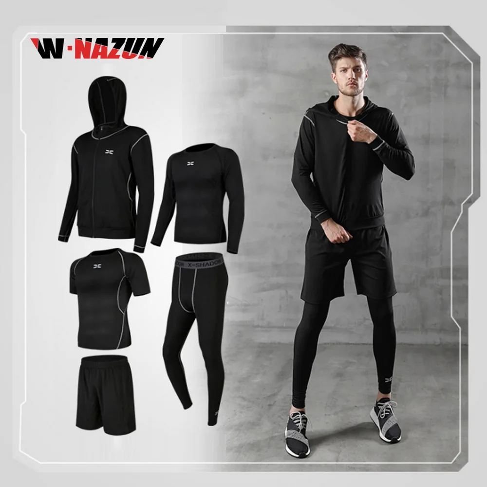 Camisetas deportivas para correr hombre trotando apretado traje de para  gimnasio talla grande Conjunto de ropa deportiva de entrenamiento para  hombre rocic.com