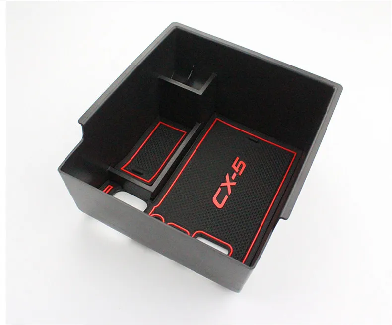

Car Styling For Mazda CX-5 2017 2018 Car Center Console Armrest Storage Box Covers Interior Decoration Auto Accessories