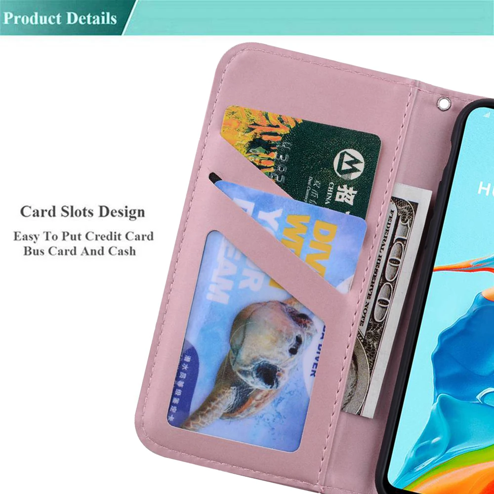 huawei silicone case Cartoon Animal Flip Case For Huawei P40 P30 P20 P10 P9 Mate 20 Lite Pro Cover Case PU Leather Phone Case For P40 P30 Pro Case huawei silicone case