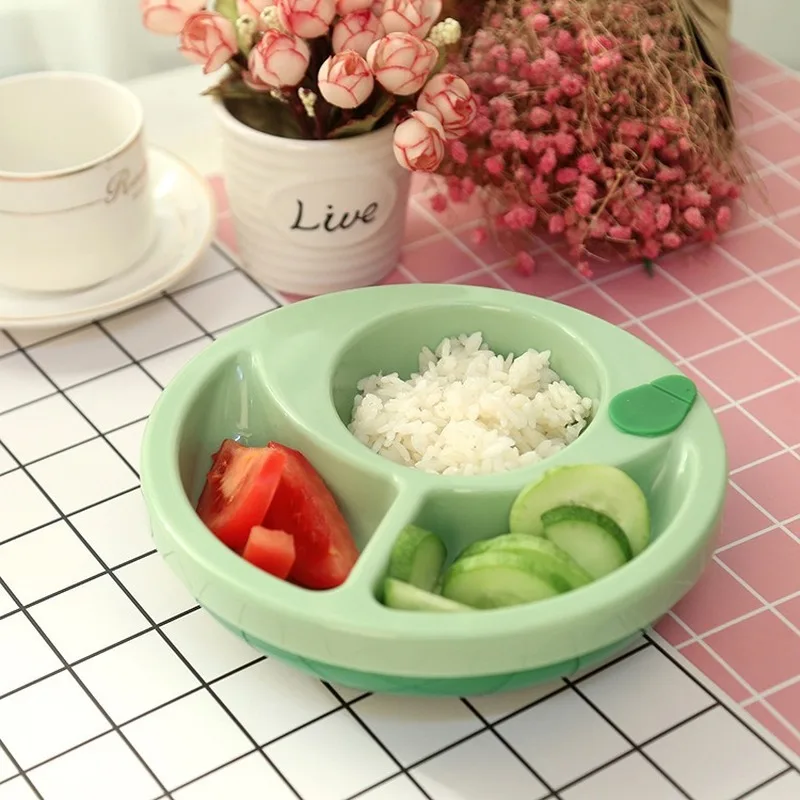 anti-fall bowl+Spoon Fork set Baby insulation bowl Anti-slip suction Feeding bowl Learning Dishes children  tableware bowl