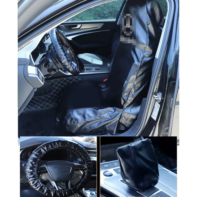 Upgrade4cars Coprisedili Camion Universale Nero Grigio | Set Copri-sedile Furgone Universali per Anteriore | Accessori Auto Interno