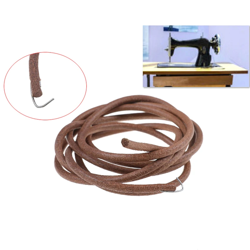 Leather Belt Treadle Parts With Hook For Singer Sewing Machine 3/16" 5mm Household Home Old Machines Accessory 72" 183cm | Дом и сад