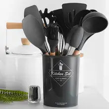 1 шт Силиконовая кухонная утварь набор жаропрочных кухонных принадлежностей с антипригарным покрытием инструменты для выпечки Кухонные гаджеты