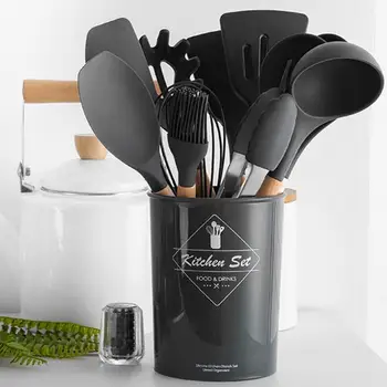 

1PC Silicone Kitchenware Cooking Utensils Set Heat Resistant Kitchen Non-Stick Cooking Utensils Baking Tools Kitchen Gadgets