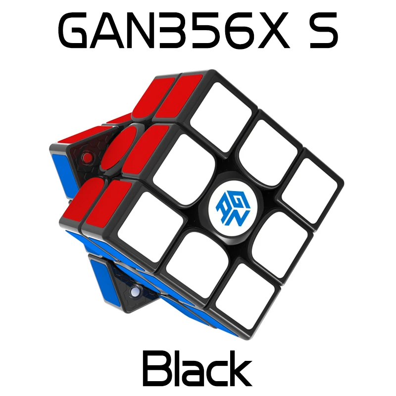 GAN356 X Магнитный Скорость куб 3x3 Профессиональный Stickerless магический куб головоломка GAN356X 3x3x3 магниты Cubo Magico Ган 356 x - Цвет: Gan356 x s black