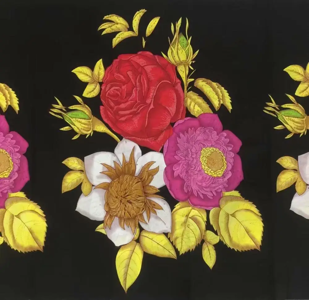 Цветок Анкара африканская вощеная ткань принтом для платьев восковая ткань Анкара ткань оптом Чистый хлопок Свадебная африканская ткань