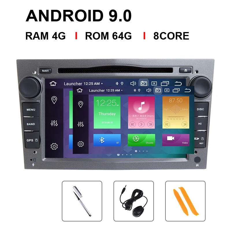 Ips DSP 4 Гб ОЗУ Android 9 Автомобильная магнитола мультимедиа для Opel Vectra C Vauxhall Astra HG J Antara Zafira B Corsa D vivaro Meriva Veda - Цвет: 8 Core 64 ROM